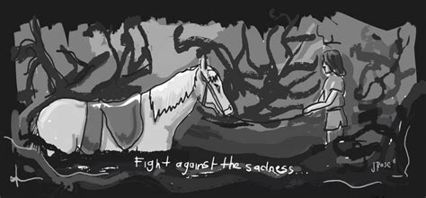 Atreyu and Artax in the Swamps of Sadness by BattousaiBlade7 on DeviantArt