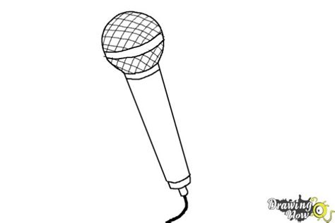 How to Draw a Microphone - DrawingNow