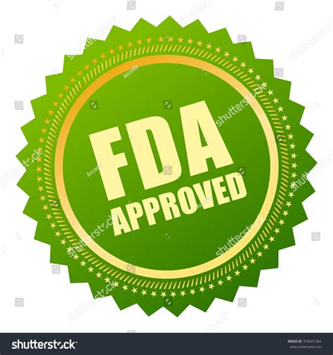 Fda Approved Icon, Vector Illustration Isolated On White Background ...