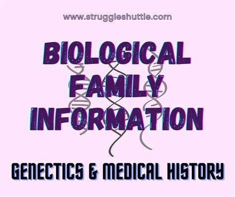 Biological Family | Genetics & Medical History - Struggle Shuttle