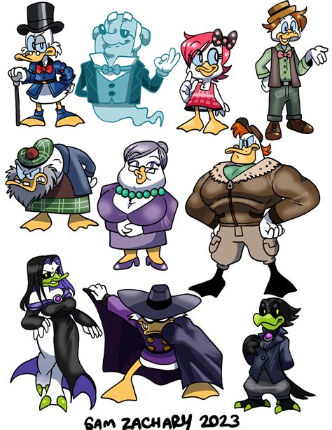 Ducktales Characters 1 by SamZacharyArts on DeviantArt