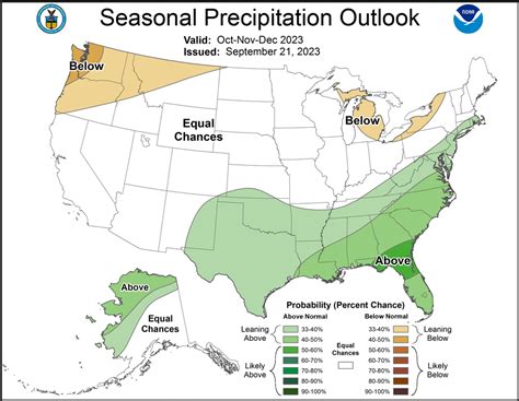 NOAA Updates its Seasonal Outlook September 22, 2023 - Some Changes ...