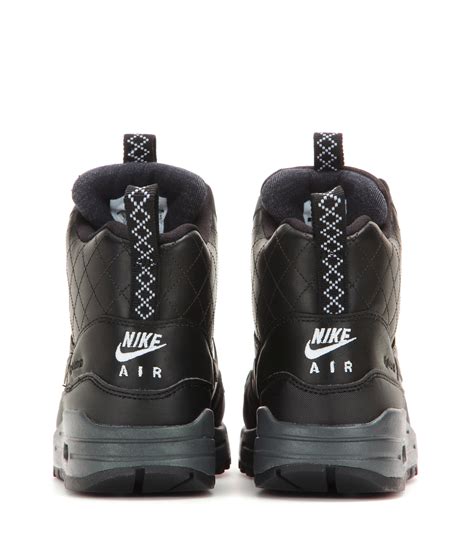 Lyst - Nike Air Max 1 Mid Sneaker Boots in Black