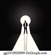 11 Keyhole With Man Silhouette Art Illustration Clip Art | Royalty Free ...
