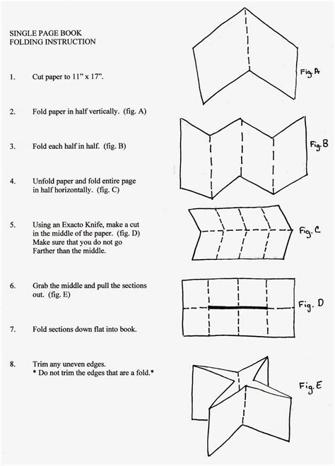 Single Page Book | Book folding, Paper book, Book making