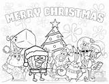 Spongebob Christmas Coloring Pages At GetDrawings  Free Download sketch template