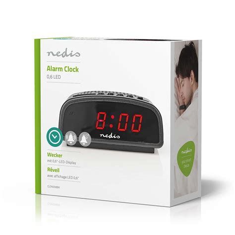 Digital Alarm Clock | 0.6" LED | Snooze | Nedis