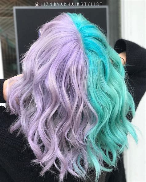 I wanna do that with green and bleach blonde Edgy Hair Color, Pretty Hair Color, Hair Color ...