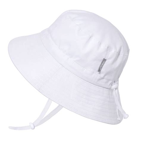 Kids Cotton Bucket Hats | White for Toddlers | Jan & Jul