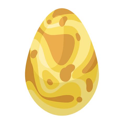 prehistoric yellow egg painted 10437108 Vector Art at Vecteezy