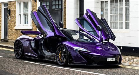 Amazing Purple Carbon Fiber McLaren P1 Lands In London | Carscoops