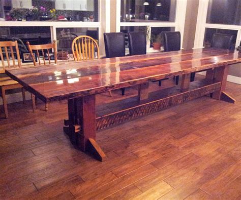 Harvest Table: I designed and built a big harvest table for the house ...