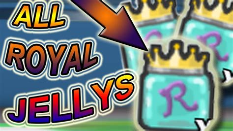 ALL ROYAL JELLY LOCATIONS!!!! - Roblox Bee swarm simulator - YouTube