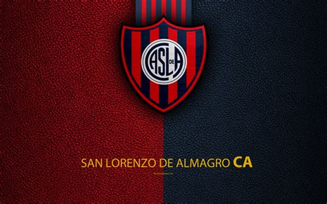 Download wallpapers San Lorenzo de Almagro, 4k, logo, Buenos Aires ...