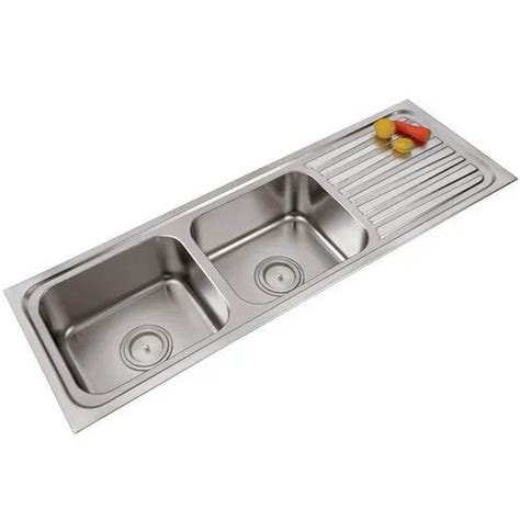 Double Bowl Kitchen Sink With Drainboard | Wow Blog