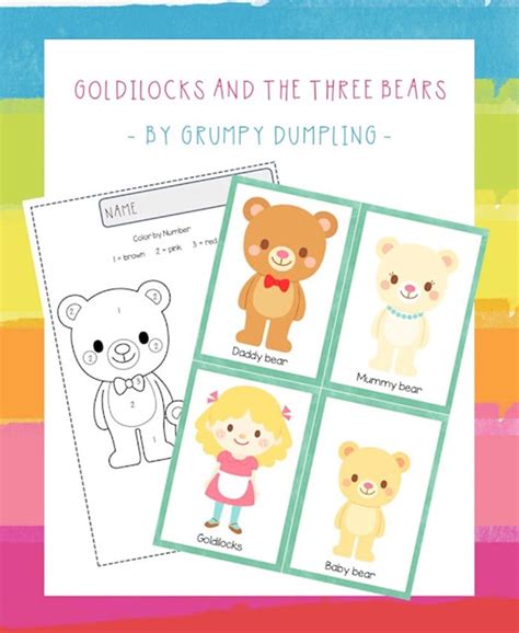 Preschool Goldilocks and the 3 Bears Printables {Free} - Teach Junkie