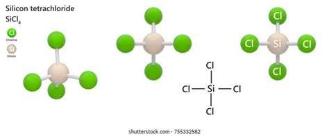 Carbon Tetrachloride Organic Compound Chemical Formula Stock ...