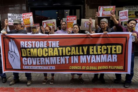 Protesters mark Myanmar coup anniversary, junta due to make statement