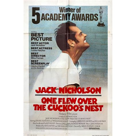 ONE FLEW OVER THE CUCKOO'S NEST U.S. Movie Poster - 27x41 in. - 1975