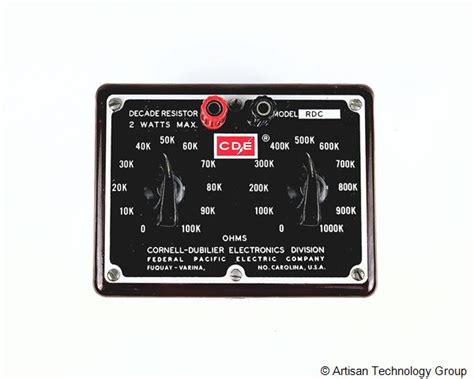 RDC Cornell-Dubilier (Decade Resistor) | ArtisanTG™