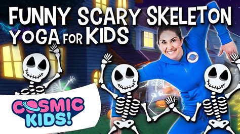 Funny Skeleton Halloween Yoga | Cosmic Kids - YouTube