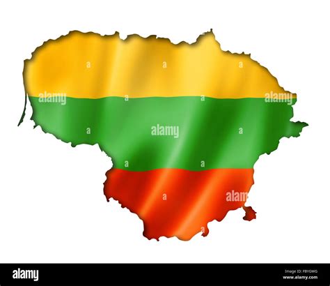 Lithuanian flag map Stock Photo - Alamy