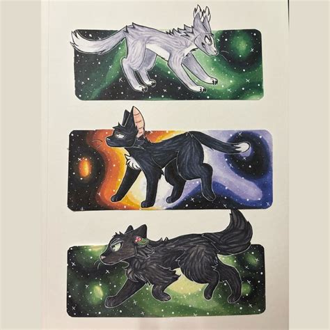 Warrior Cats, Warrior Bookmarks, Fanart, Hollyleaf Art, Ravenpaw, Needletail, Erin Hunter, Cat ...