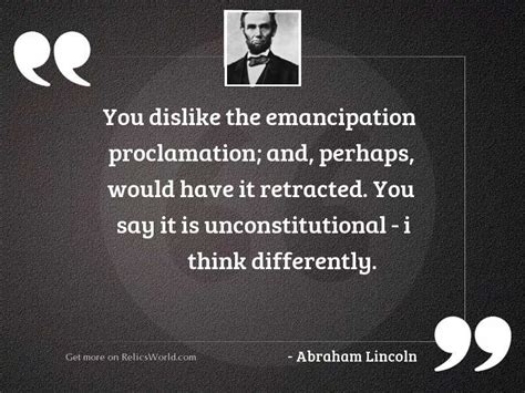 Abraham Lincoln Emancipation Proclamation Quotes - Daily Quotes