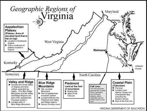 Regions Of Virginia Map - Table Rock Lake Map