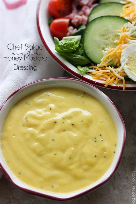 Chef Salad with Honey Mustard Dressing | Mandy's Recipe Box