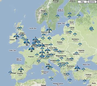 Map Europe Airports