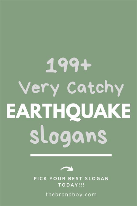 Catchy Slogans, Cool Slogans, Earthquake Preparedness, Disaster ...