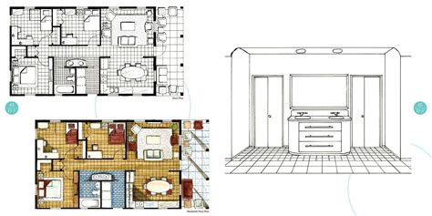 Habitat for Humanity House- Floor Plan, Rendered Floor Plan and a ...