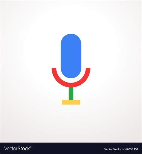 Colorful microphone icon Royalty Free Vector Image