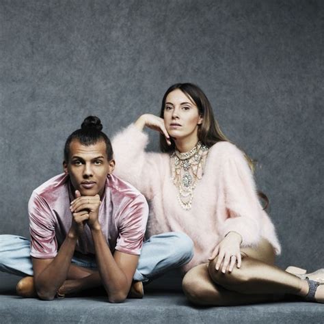 Pop singer, Stromae, & stylist Coralie Barbier. Photo copyright, Stephan Vanfleteren ...