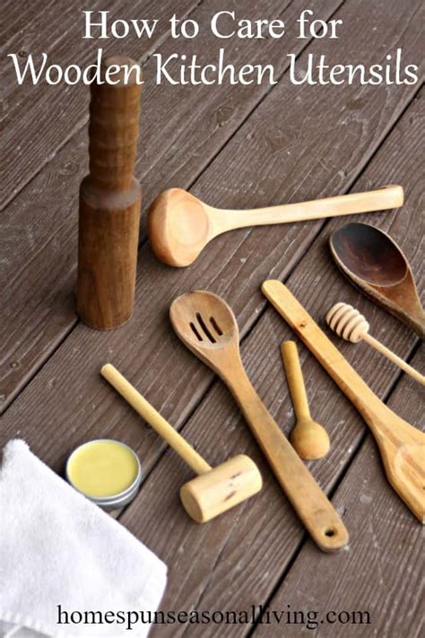 How to Care for Wooden Kitchen Utensils