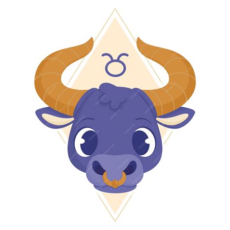 Premium Vector | Hand drawn flat design taurus logo