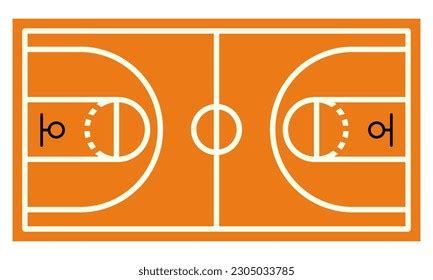 Vector Graphic Background Basketball Court No Stock Vector (Royalty ...