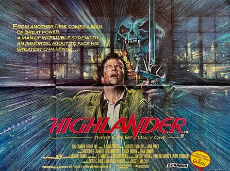 Original Highlander Movie Poster - Sean Connery - Christopher Lambert