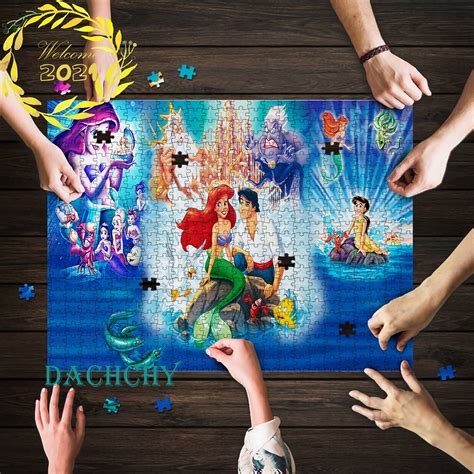 The Little Mermaid Puzzle Mermaids Puzzle Mermaids Jigsaw | Etsy