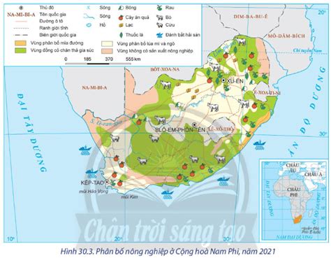 Giải SGK Địa lí 11 (Chân trời sáng tạo) Bài 30: Kinh tế Cộng hoà Nam Phi