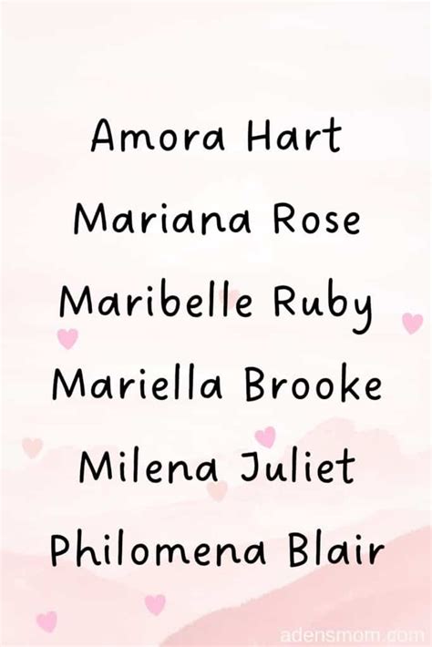 50+ Perfect Girl Names that Mean Love [2025]