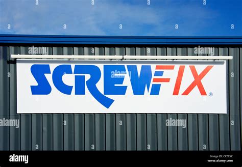 Screwfix company logo sign Stock Photo - Alamy