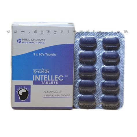 Millenium Intellec Tablet (Memory Enhancer) 10 Tablets - D.G. Ayurvedic Sangrah (Ayurvedic ...