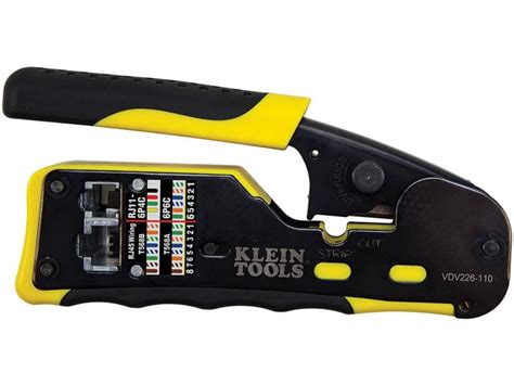 Klein Tools VDV226-110 Pass-Thru Modular Crimper | TEquipment