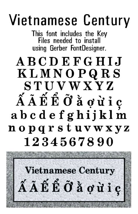 Vietnamese Century - Font