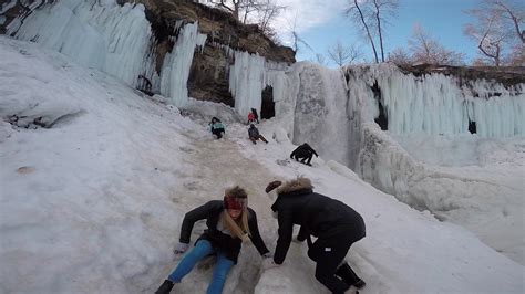 Minnehaha Falls, A Frozen Winter Wonderland - CarryOnCarly