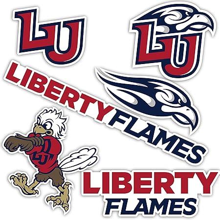 Amazon.com: Liberty University Sticker Flames Stickers Vinyl Decals Laptop Water Bottle Car ...