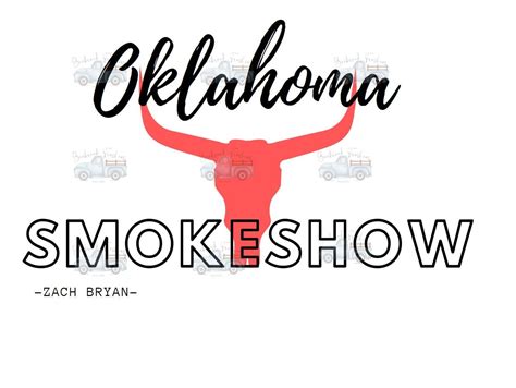 Oklahoma Smokeshow Zach Bryan, PNG Digital Download, Western PNG, SVG Digital Download, - Etsy