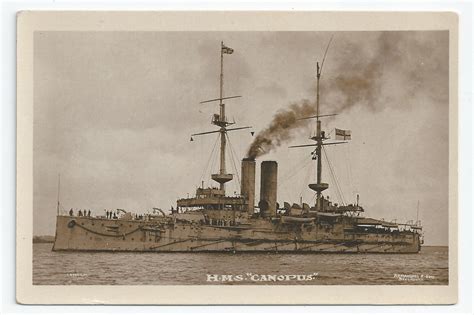 Royal Navy: Canopus class Battleship Postcards